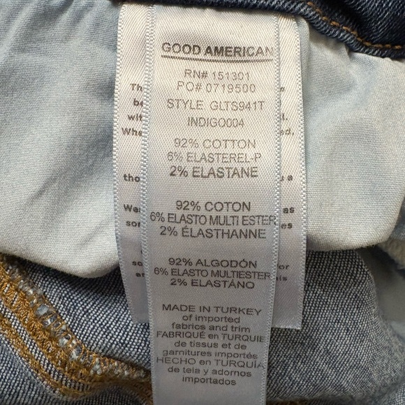 Good American Good Legs | Twisted Slit Jeans in INDIGO Women’s Size 16 - Picture 11 of 13